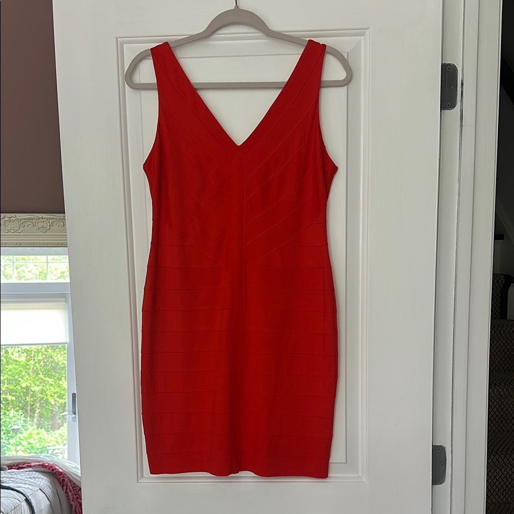5|48 Red Bandage Type Sleeveless Dress